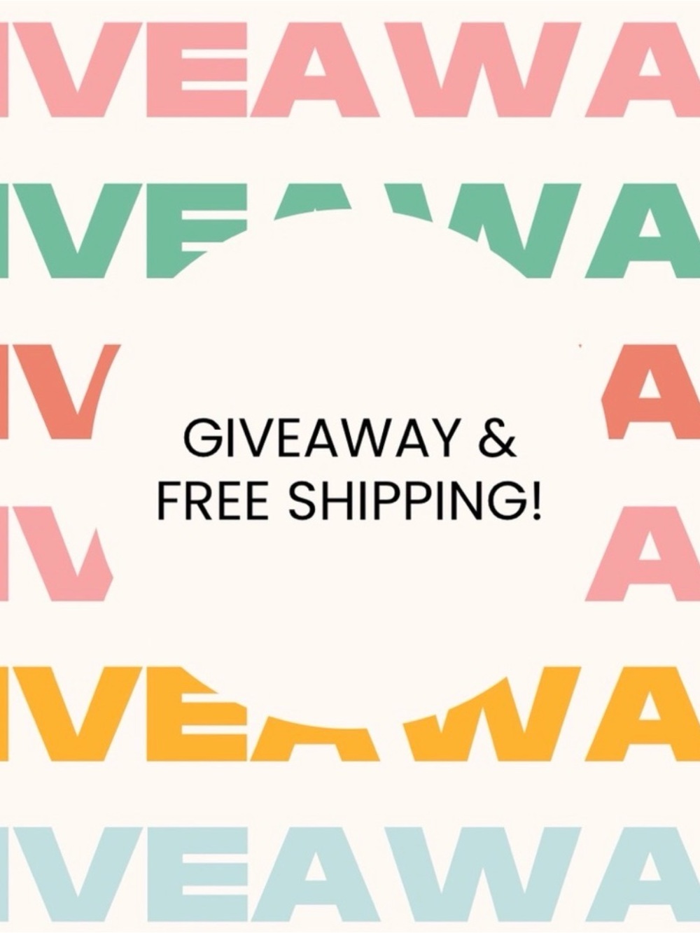 ⭐️Giveaway! Free shipping!!!